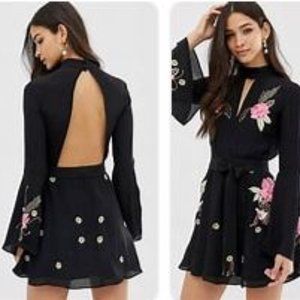 Millie Mackintosh Rose Embroidery Flare Dress